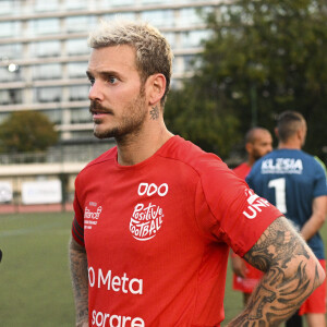 M. Pokora (Matt Pokora) - Match de football caritatif entre le Variétés Club de France contre l'équipe de France des Parlementaires au profit de l'association "e-Enfance" au stade Emile Anthoine à Paris, le 28 septembre 2022.