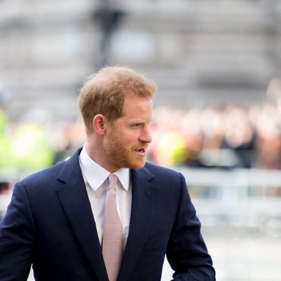 Meghan Markle, duchesse de Sussex (enceinte) et le prince Harry, duc de Sussex - Arrivée de la famille royale britannique à la messe en l'honneur de la journée du Commonwealth à l'abbaye de Westminster à Londres, le 11 mars 2019. 