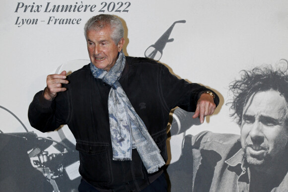 Claude Lelouch - Photocall de la cérémonie de clôture de la 14ème Edition du festival du cinéma Lumière Film Festival à Lyon. Le 21 octobre 2022 © Pascal Fayolle / Bestimage.
