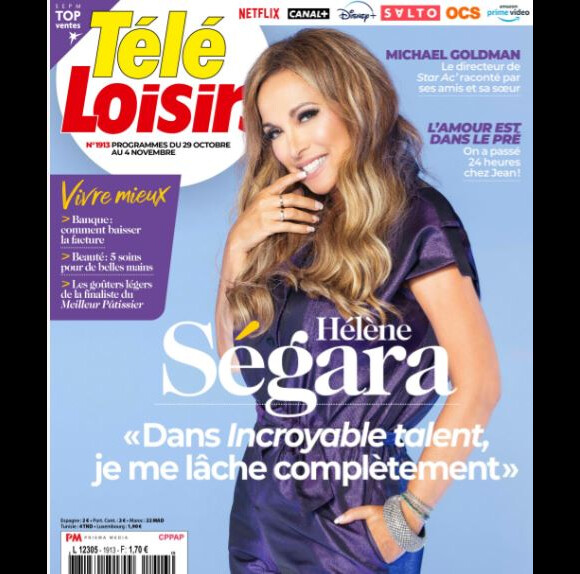 Couverture du magazine "Télé Loisirs" du 24 octobre 2022