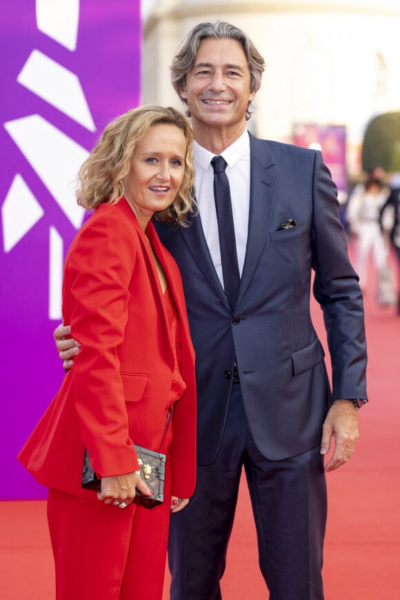 Laurent Solly et sa femme Caroline Roux à la remise du Prix Nouvel Hollywood et projection du film"Flag Day" lors de la 47ème édition du Festival du Cinéma Américain de Deauville, France, le 4 septembre 2021. © Olivier Borde/Bestimage