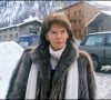 Danielle Mitterrand en 1987 au Val d'Isère