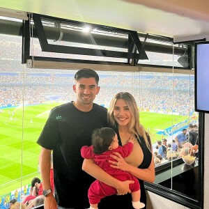 Enzo Zidane emmène sa fille Sia voir un match du Real Madrid pour la première fois.