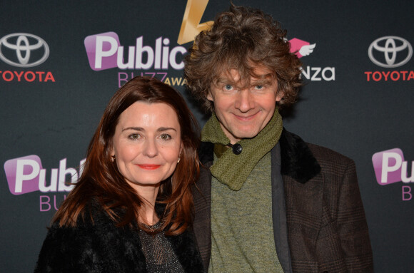 Christelle Reboul et Nicolas Vaude - Soirée "Public Buzz Awards 2015" au Showcase à Paris le 1er avril 2015.