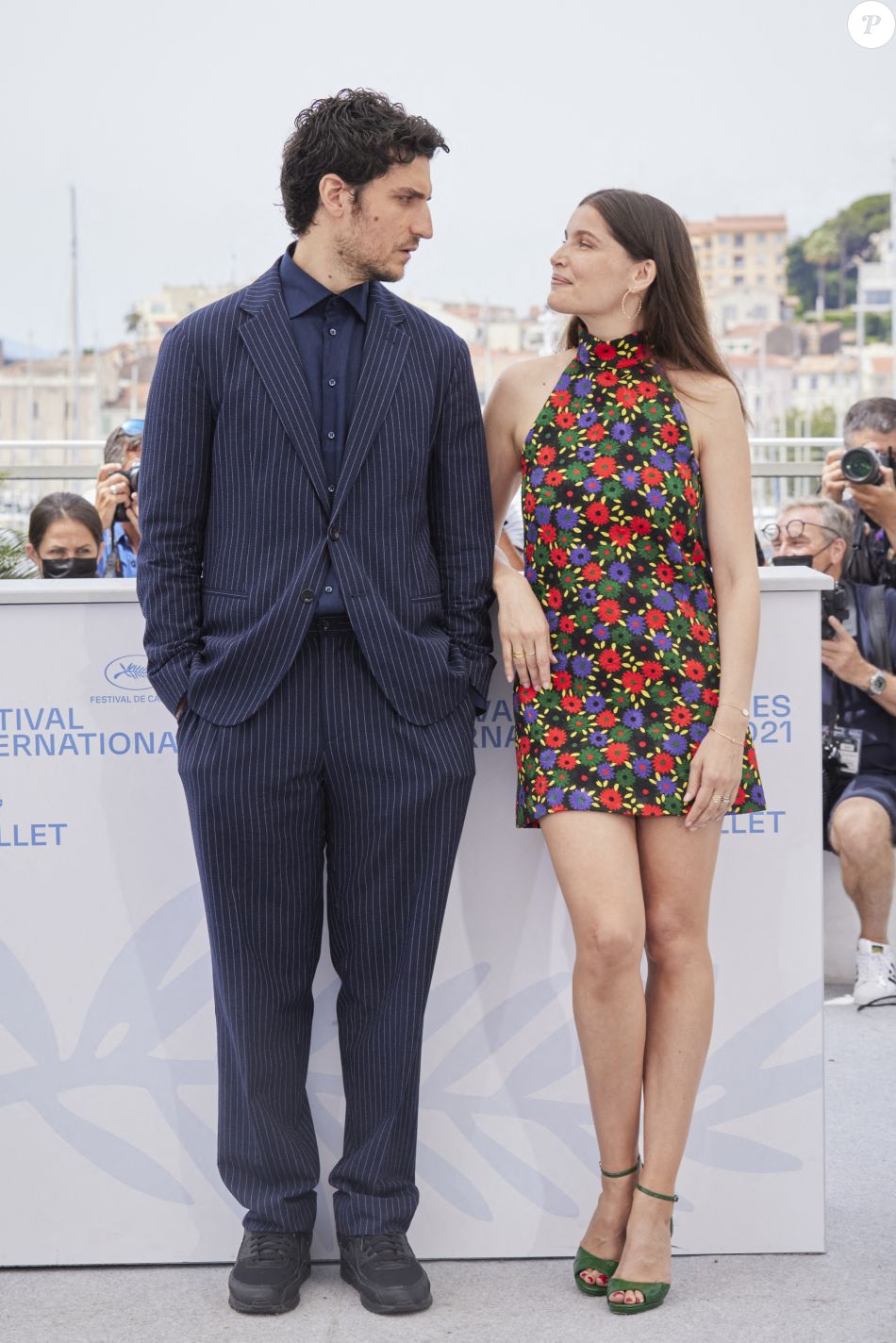 Louis Garrel, Laetitia Casta au photocall du film La croisade lors du