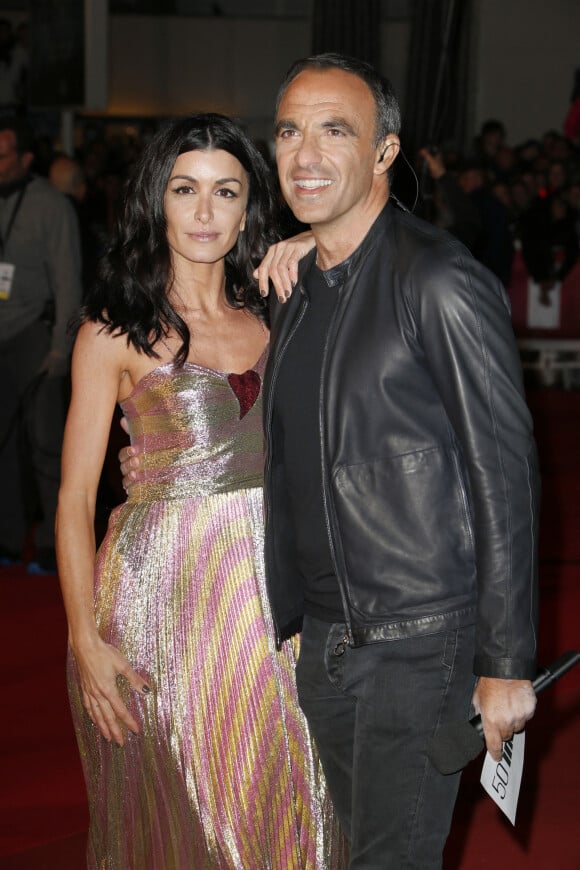 Jenifer Bartoli et Nikos Aliagas lors de la 18ème cérémonie des "NRJ Music Awards" au Palais des Festivals à Cannes, le 12 novembre 2016. © Christophe Aubert via Bestimage.