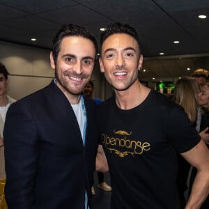 Maxime Dereymez et Camille Combal au cocktail après le spectacle "EntreNous By D'Pendanse" au Dôme de Paris - Palais des Sports, à Paris, France, le samedi 7 Mars 2020. © Cyril Moreau/Bestimage 