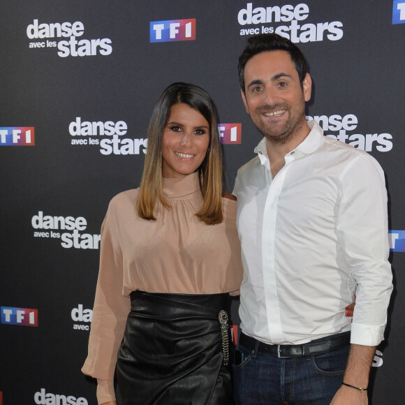 Camille Combal et Karine Ferri au photocall de la saison 10 de l'émission "Danse avec les stars" (DALS) au siège de TF1 à Boulogne-Billancourt, France, le 4 septembre 2019. © Veeren/Bestimage 