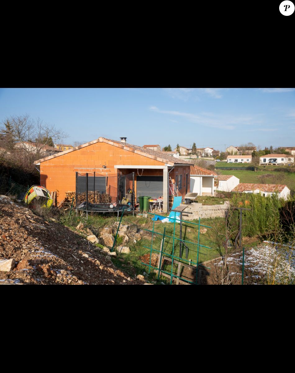 La maison en construction de Delphine Jubillar (Aussaguel), disparue sans laisser de traces depuis le 16 décembre 2020 à Cagnac les Mines dans le Tarn Le 7 janvier 2021 © Frédéric Maligne / Bestimage