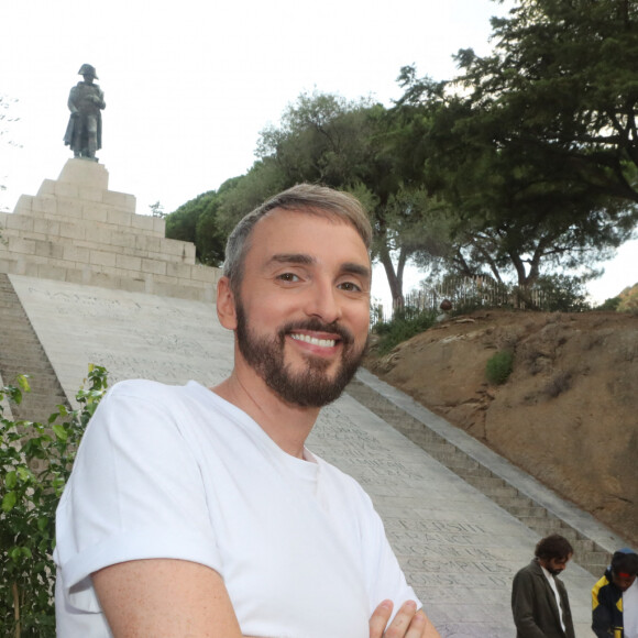 Christophe Willem - Jour 1 - Backstage - Enregistrement de l'émission "Embarquement immédiat" au théâtre de verdure du Casone à Ajaccio, diffusée le 4 novembre sur France 3. Le 10 octobre 2022. © Olivier Sanchez / Bestimage 