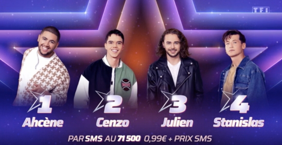 Ahcène, Julien, Stan et Cenzo sont les candidats nominés pour le prochain prime de la "Star Academy".