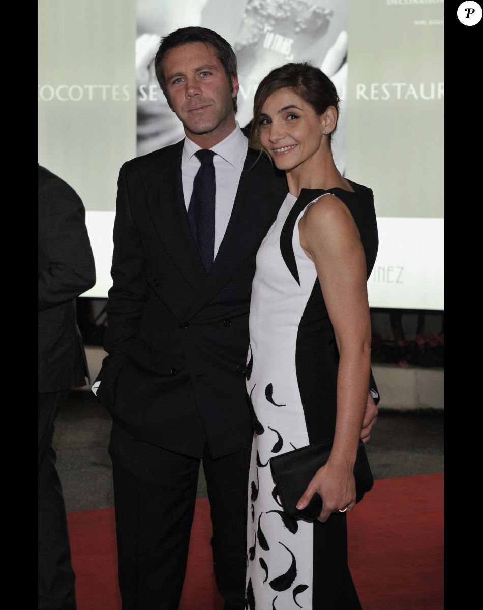 La Princesse Clotilde de Savoie (Clotilde Courau) et le Prince Emmanuel Philibert de Savoie - 50 eme Edition du MipTV a Cannes le 8 avril 2013.