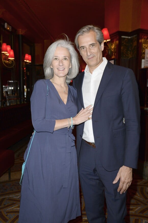Tatiana de Rosnay et son mari Nicolas à l'occasion du prix de la Closerie des Lilas 2014 à Paris, le 8 avril 2014.