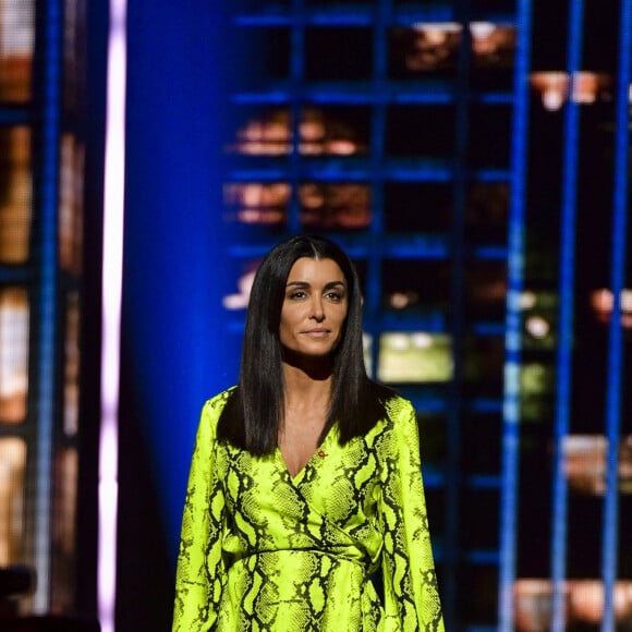 Exclusif - Jenifer (Jenifer Bartoli) - Enregistrement de l'émission "Les 40 ans de Starmania" les stars chantent pour le Sidaction au Palais des Congrès à Paris, le 29 mars 2019. © Pierre Perusseau/Bestimage 