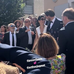 Gérard Jugnot au mariage de son fils Arthur. Instagram, juin 2022.