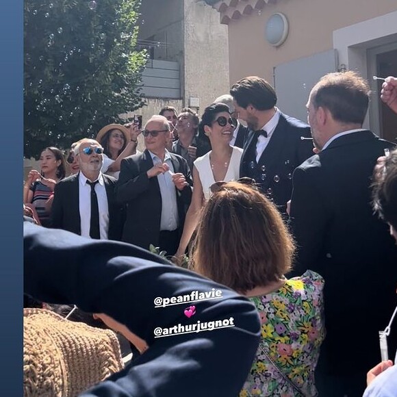 Gérard Jugnot au mariage de son fils Arthur. Instagram, juin 2022.