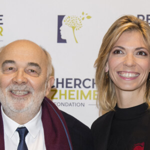 Gérard Jugnot et sa femme Patricia Campi - People au concert du 13ème Gala 2018 de l'Association pour la Recherche sur Alzheimer à la salle Pleyel à Paris le 12 février 2018. © Coadic Guirec-Pierre Perusseau/Bestimage