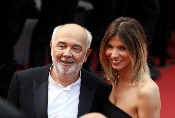 Gérard Jugnot et sa compagne Patricia Campi - Montée des marches du film "Twin Peaks" lors du 70ème Festival International du Film de Cannes. Le 25 mai 2017. © Borde-Jacovides-Moreau/Bestimage.