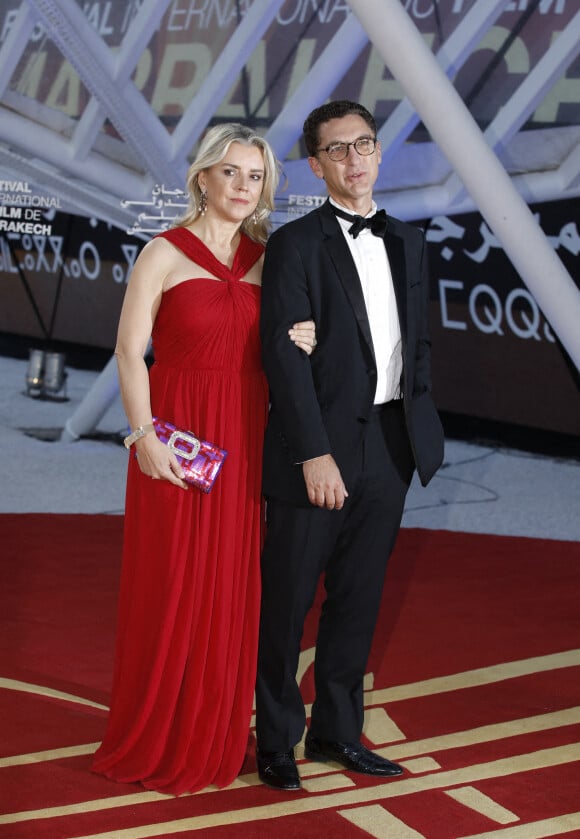 Maxime Saada et sa femme Sylvie - 19e Festival International du Film de Marrakech, le 12 novembre 2022. © Denis Guignebourg / Bestimage