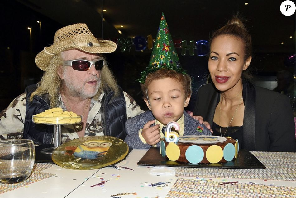 Exclusif Michel Polnareff fête le e anniversaire de son fils Louka avec sa compagne Danyellah