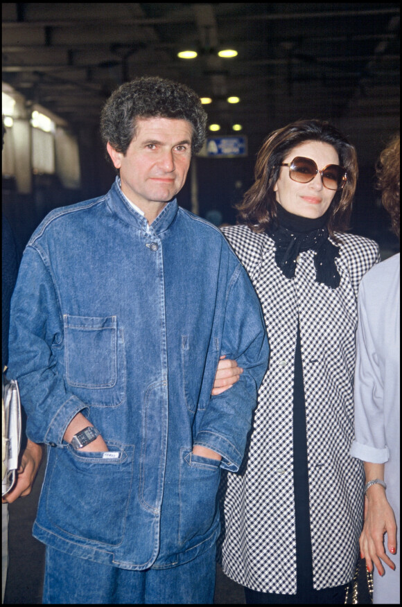 Claude Lelouch et Anouk Aimé au Festival de Cannes en 1986