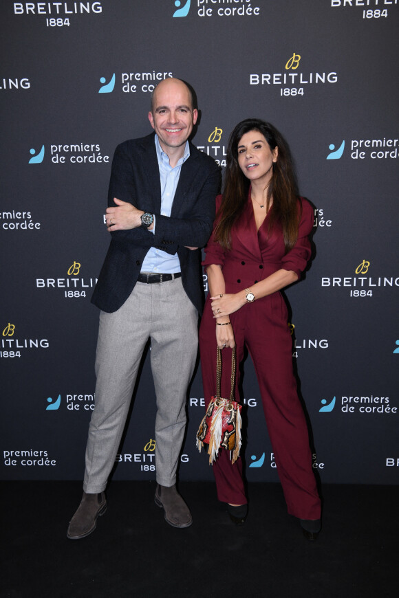 Exclusif - Edouard d'Arbaumont (Pdg Breitling Europe), Reem Kherici - Dîner de charité Breitling à la Samaritaine pour l'association "Premiers de Cordée" à Paris le 14 novembre 2022. L'associationPremiers de Cordée propose des animations sportives auprès des enfants hospitalisés. ADN de l'association depuis sa création, ce programme comprend de nombreuses actions pour initier un maximum d'enfants malades et/ou en situation de handicap à la pratique sportive. © Rachid Bellak/Bestimage 