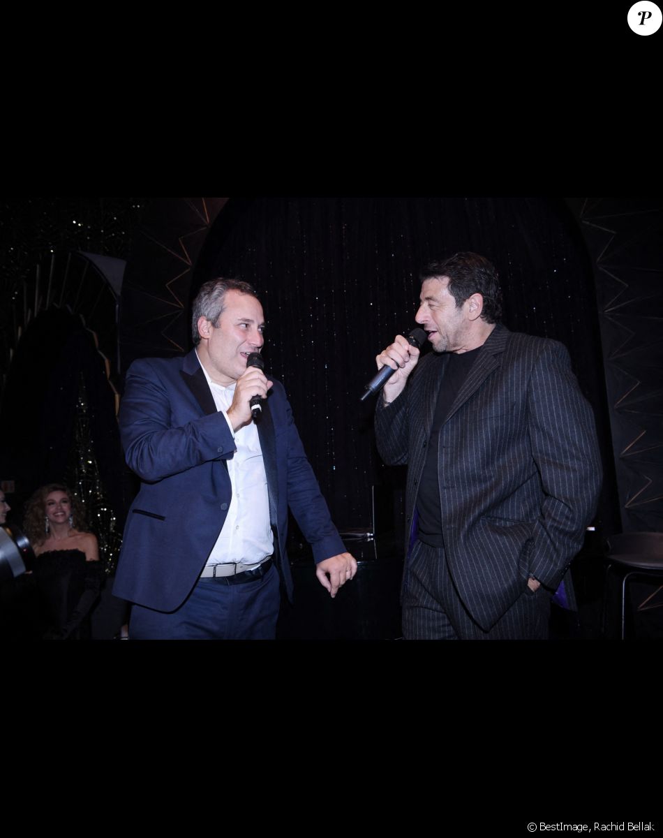 Exclusif - Benjamin Patou (PDG de Moma Group), Patrick Bruel - Soirée du 100ème anniversaire du restaurant "Le Boeuf sur le Toit" à Paris le 15 novembre 2022. Lieu mythique du jazz à la vaste salle Art déco élégante, pour une cuisine française revisitée et de saison. © Rachid Bellak/Bestimage