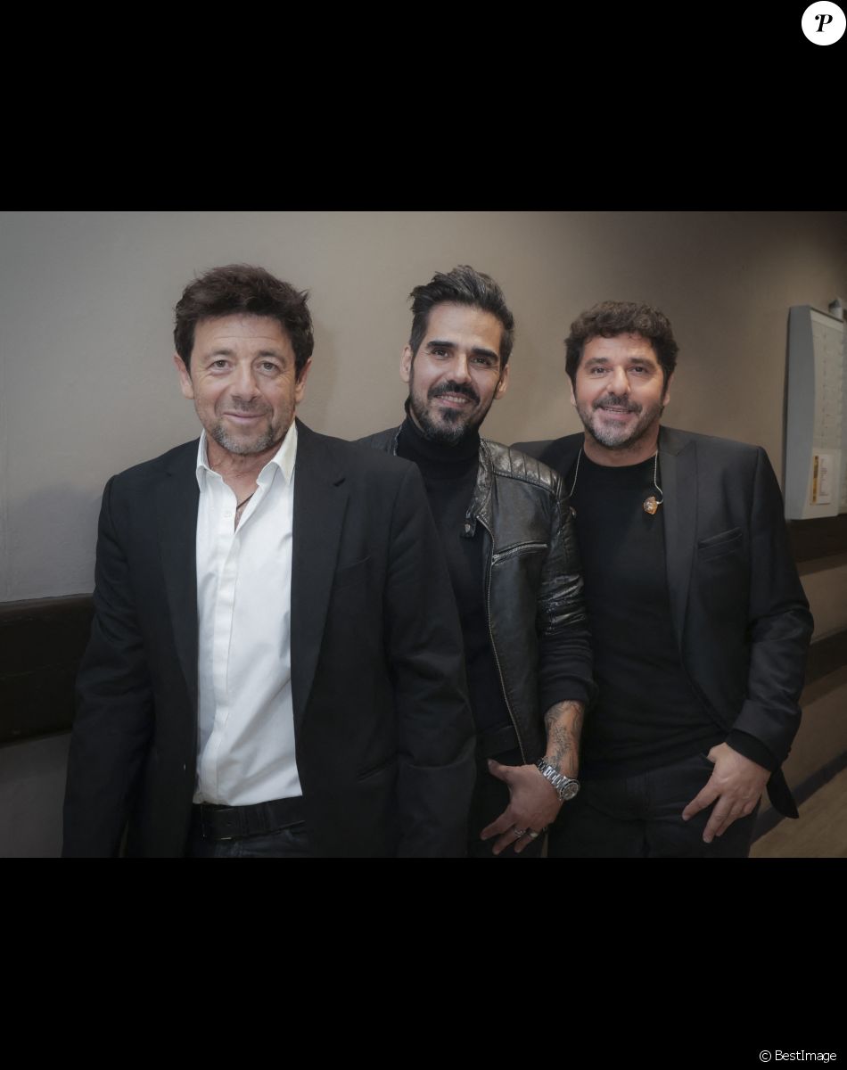 Exclusif - Patrick Bruel, Patrice Carmona, Patrick Fiori - Hommage à Daniel Lévi lors d'un gala au théâtre Mogador à Paris au profit de l'association Daniel Lévi le 7 novembre 2022. © Jack Tribeca / Bestimage
