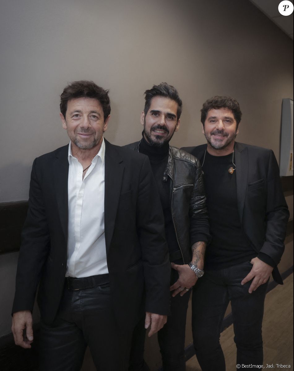 Exclusif - Patrick Bruel, Patrice Carmona, Patrick Fiori - Hommage à Daniel Lévi lors d'un gala au théâtre Mogador à Paris au profit de l'association Daniel Lévi le 7 novembre 2022. © Jack Tribeca / Bestimage