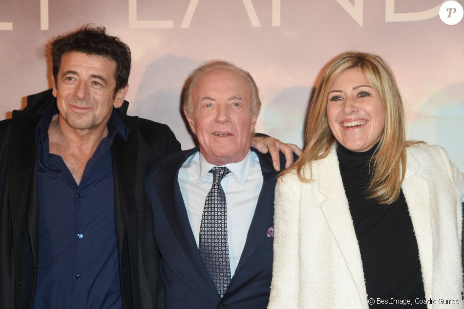 Patrick Bruel, James Caan et Amanda Sthers (réalisatrice) à l'avant