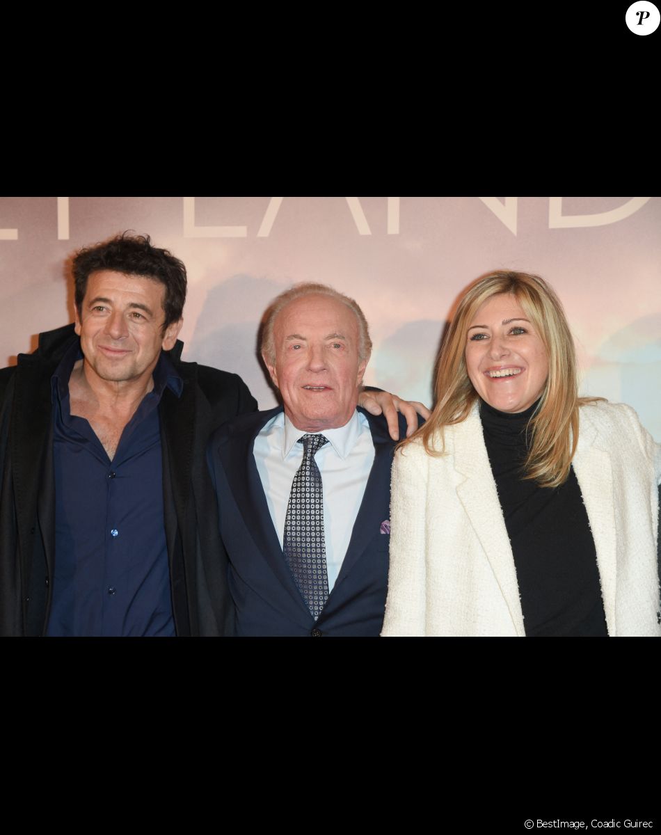 Patrick Bruel, James Caan et Amanda Sthers (réalisatrice) à l'avant-première du film "Holy Lands" au cinéma UGC Normandie à Paris, France, le 4 décembre 2018. © Coadic Guirec/Bestimage