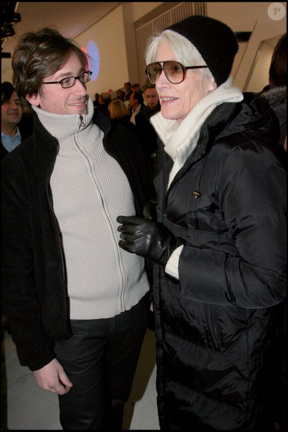 Françoise Hardy et son fils Thomas Dutronc - Henri Salvador "tire sa révérence" et fait ses adieux à la scène lors d'un concert au palais des congrès de Paris le 21 décembre 2007.
