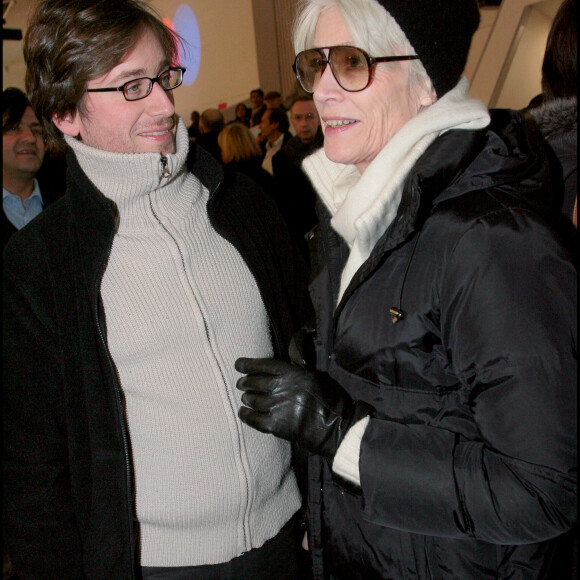 Françoise Hardy et son fils Thomas Dutronc - Henri Salvador "tire sa révérence" et fait ses adieux à la scène lors d'un concert au palais des congrès de Paris le 21 décembre 2007.