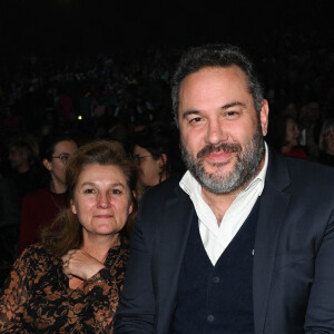 Exclusif - Bruce Toussaint et sa femme Catherine - Générale de l'opéra-rock "Starmania" à la Seine Musicale de Boulogne-Billancourt, le 8 novembre 2022. © Dominique Jacovides-Coadic Guirec/Bestimage