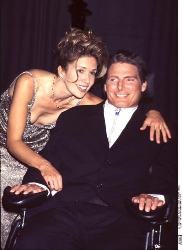 Christopher Reeve et sa femme Dana - GQ Awards à New York.