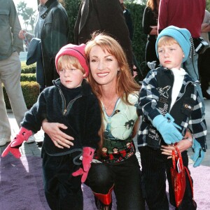 Jane Seymour et ses fils Kris et John - Première du film "Snow day" à Los Angeles.