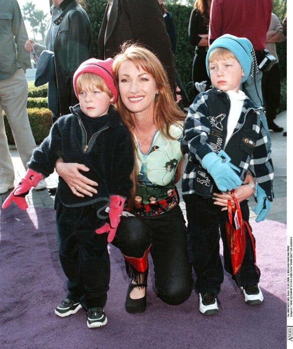Jane Seymour et ses fils Kris et John - Première du film "Snow day" à Los Angeles.