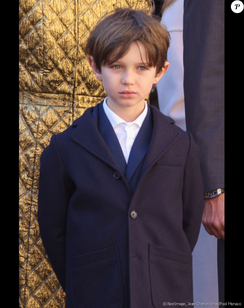Raphaël Elmaleh - La famille princière de Monaco lors de le prise d'Armes, remise d'insignes et défilé militaire sur la place du Palais lors de la fête nationale de Monaco, le 19 novembre 2021. © Jean-Charles Vinaj/Pool Monaco/Bestimage