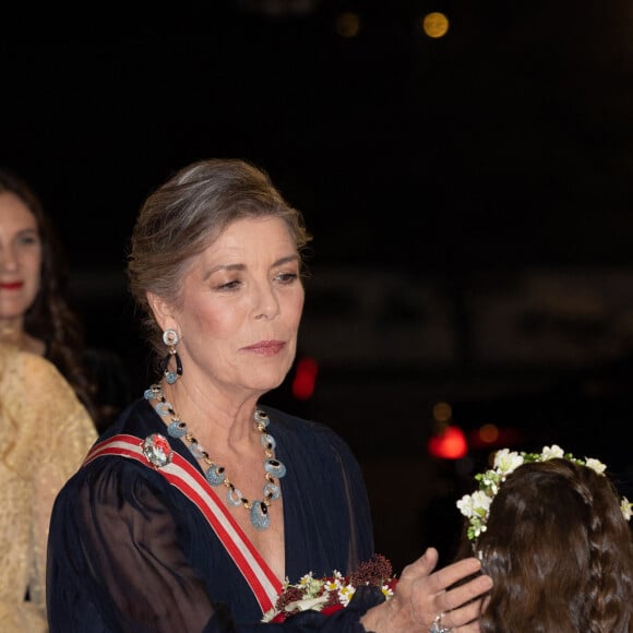 La princesse Caroline de Hanovre - Arrivées à la soirée de gala de la Fête Nationale Monégasque au Grimaldi Forum le 19 novembre 2022. © Olivier Huitel / Pool Monaco / Bestimage