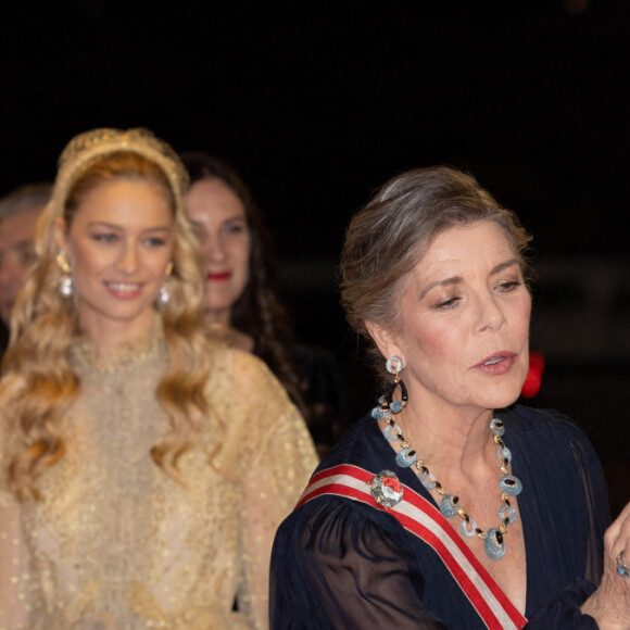 La princesse Caroline de Hanovre - Arrivées à la soirée de gala de la Fête Nationale Monégasque au Grimaldi Forum le 19 novembre 2022. © Olivier Huitel / Pool Monaco / Bestimage