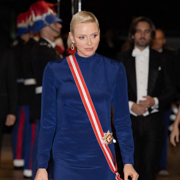 La princesse Charlène de Monaco - Arrivées à la soirée de gala de la Fête Nationale Monégasque au Grimaldi Forum le 19 novembre 2022. © Olivier Huitel / Pool Monaco / Bestimage
