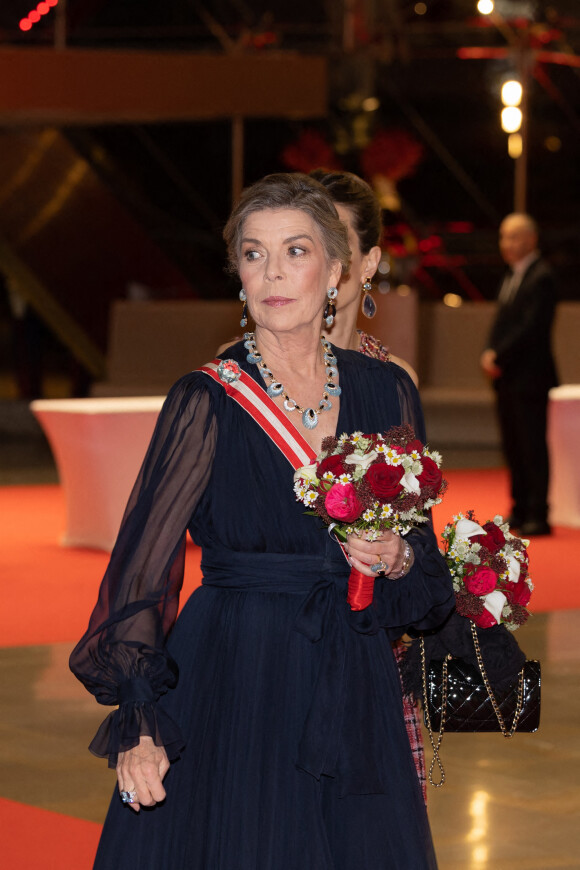 La princesse Caroline de Hanovre - Arrivées à la soirée de gala de la Fête Nationale Monégasque au Grimaldi Forum le 19 novembre 2022. © Olivier Huitel / Pool Monaco / Bestimage