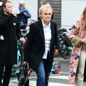 Exclusif - Muriel Robin - Hommage à la chanteuse Dani en l'église Saint-Roch à Paris le 1er octobre 2022.