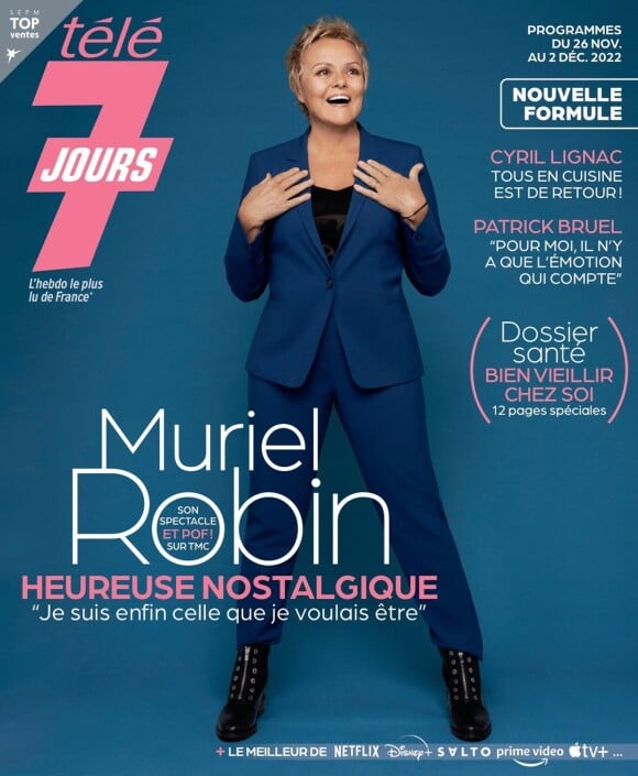 Retrouvez l'interview intégrale de Muriel Robin dans le magazine Télé 7 Jours n°3261.