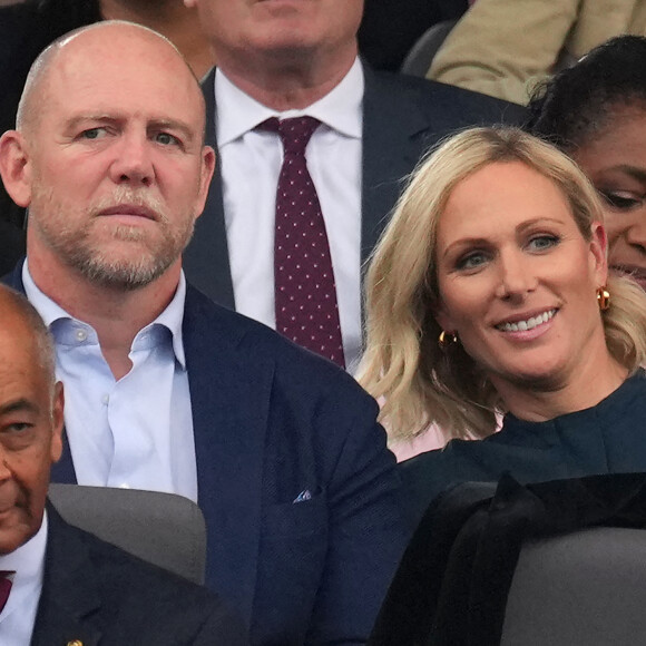 Zara Phillips et son mari Mike Tindall - La famille royale d'Angleterre au concert du jubilé de platine de la reine d'Angleterre au palais de Buckingham à Londres. Le 4 juin 2022 