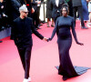 Vladimir Boudnikoff et Aya Nakamura - Montée des marches du film "Armageddon Time" lors du 75e Festival International du Film de Cannes. Le 19 mai 2022.