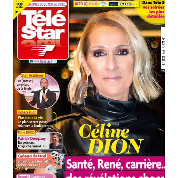 Couverture du magazine "Télé Star" du lundi 21 novembre 2022