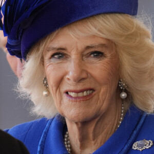 Camilla Parker Bowles, reine consort d'Angleterre - La famille royale du Royaume Uni lors de la cérémonie d'accueil du président de l'Afrique du Sud, en visite d'état à Londres, Royaume Uni, le 22 novembre 2022. 