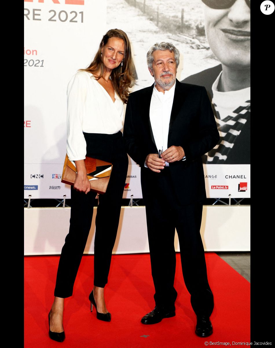 Alain Chabat et sa femme Tiara Comte - Cérémonie d'ouverture du Festival Lumière 2021 à Lyon le 9 octobre 2021. © Dominique Jacovides / Bestimage