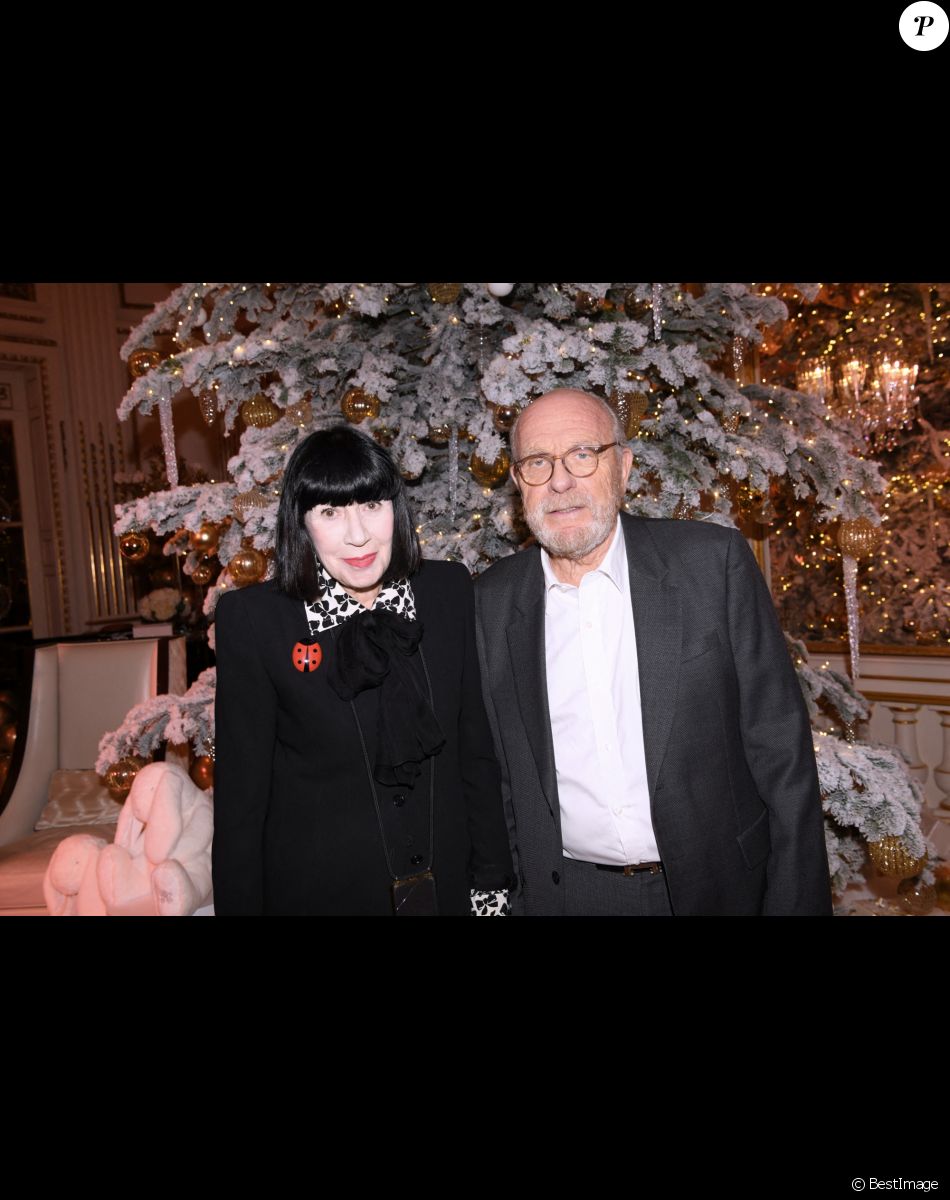 Exclusif - Chantal Thomass et son mari Michel Fabian - L’hôtel The Peninsula Paris présente son univers féérique pour Noël le 23 novembre 2022. © Rachid Bellak / Bestimage